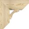 Ekena Millwork Merced Slat Rough Sawn Bracket w/ Offset Brace, Douglas Fir, 8"W x 18"D x 18"H BKT0806X18X18MRC06RDF - alternate 2